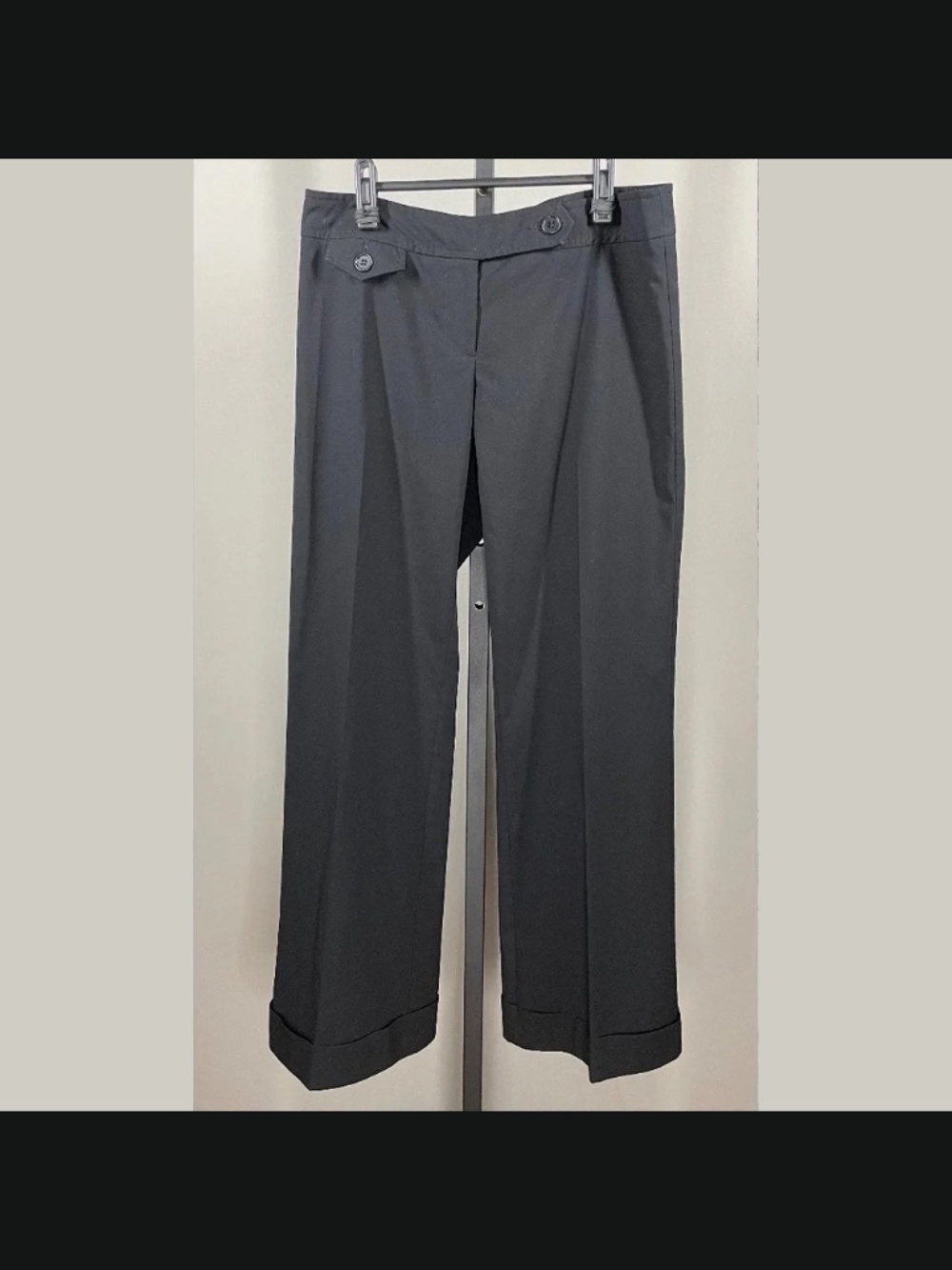 Trina Turk Pants Womens 6 black wide leg designer vintage classic